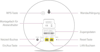 Telekom Speed Home WiFi Solo Repeater, WLAN Verstärker, Weiß