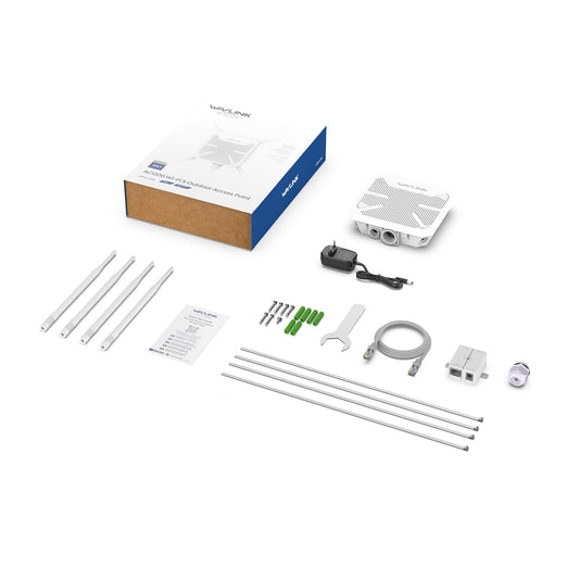 WAVLINK AC1200 Outdoor WLAN Repeater, Dualband Access Point, IP67, 4 Antennen